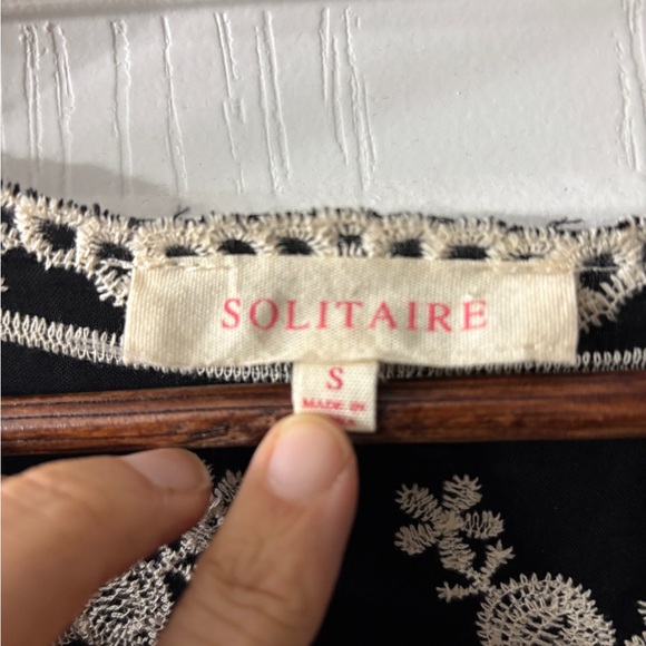 Solitaire Black and Cream Embroidered Cardigan - Picture 3 of 7